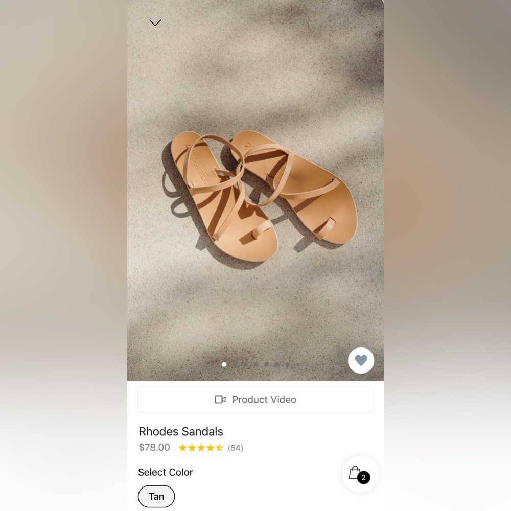 CJLA Rhodes Sandals (Tan, Size 8)